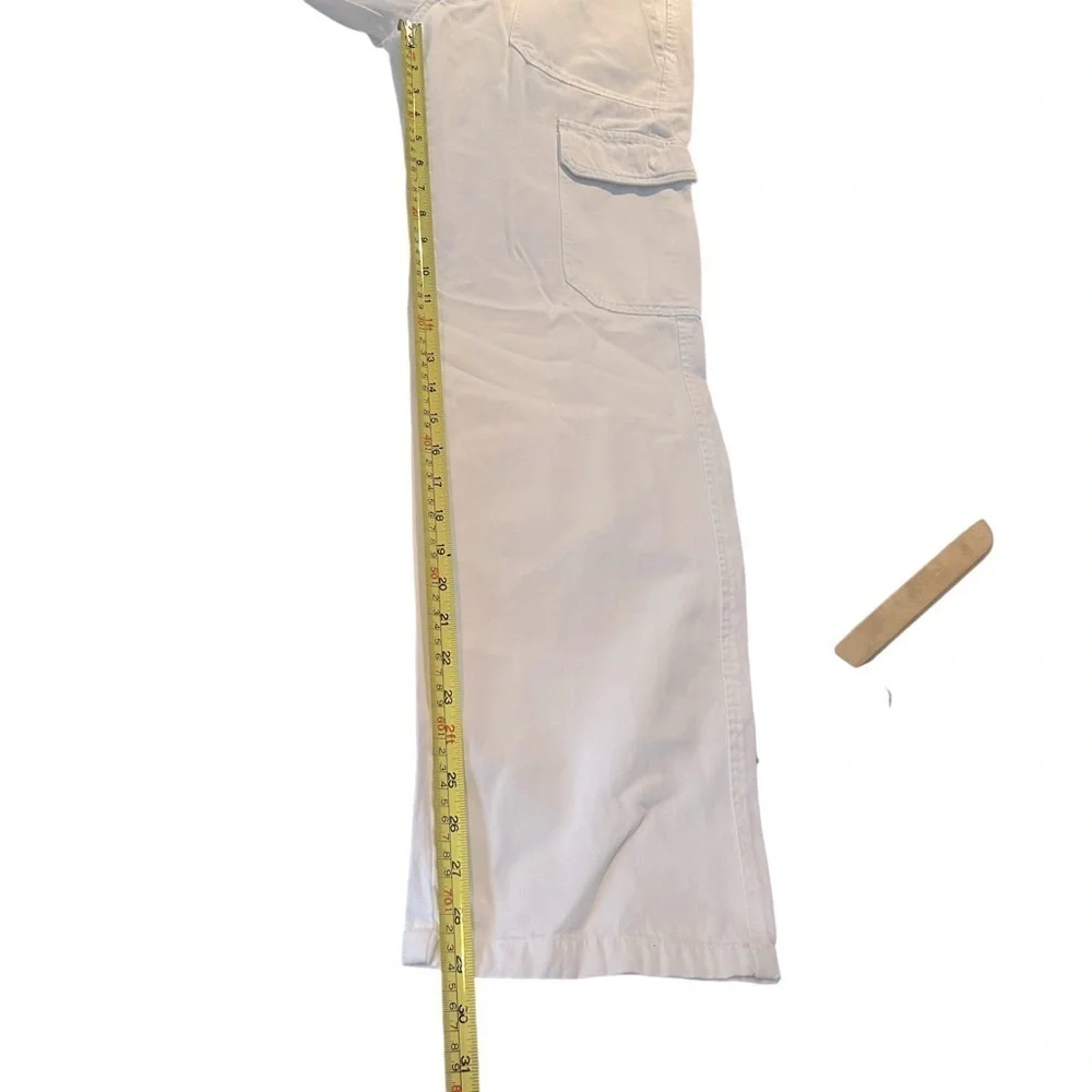 Zara Straight Leg Cotton Cargo Pants - Picture 11 of 13